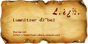 Lumnitzer Ábel névjegykártya